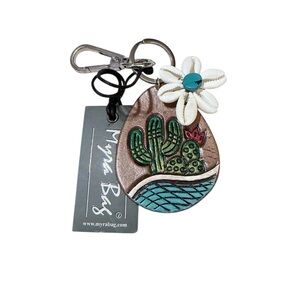 Myra Bag Brown and Green‎ Key Holder